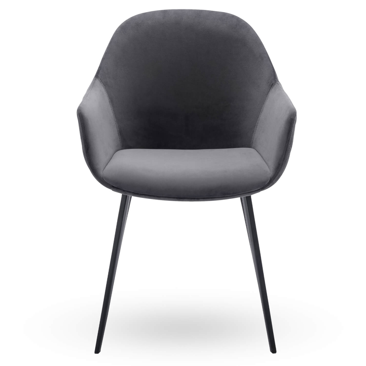 Horeca-Armstoel-CAMILLE-Grijs-Velvet-Fluweel-V