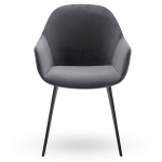 Horeca-Armstoel-CAMILLE-Grijs-Velvet-Fluweel-V