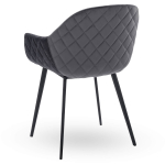 Horeca-Armstoel-CAMILLE-Grijs-Velvet-Fluweel-ZA