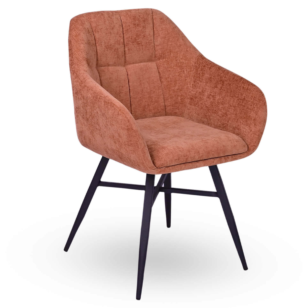 Horeca-Armstoel-JESSICA-Roest-Vintage-Stof
