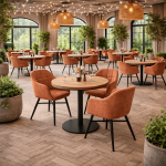 Horeca-Armstoel-JESSICA-roest-Stof-model-1