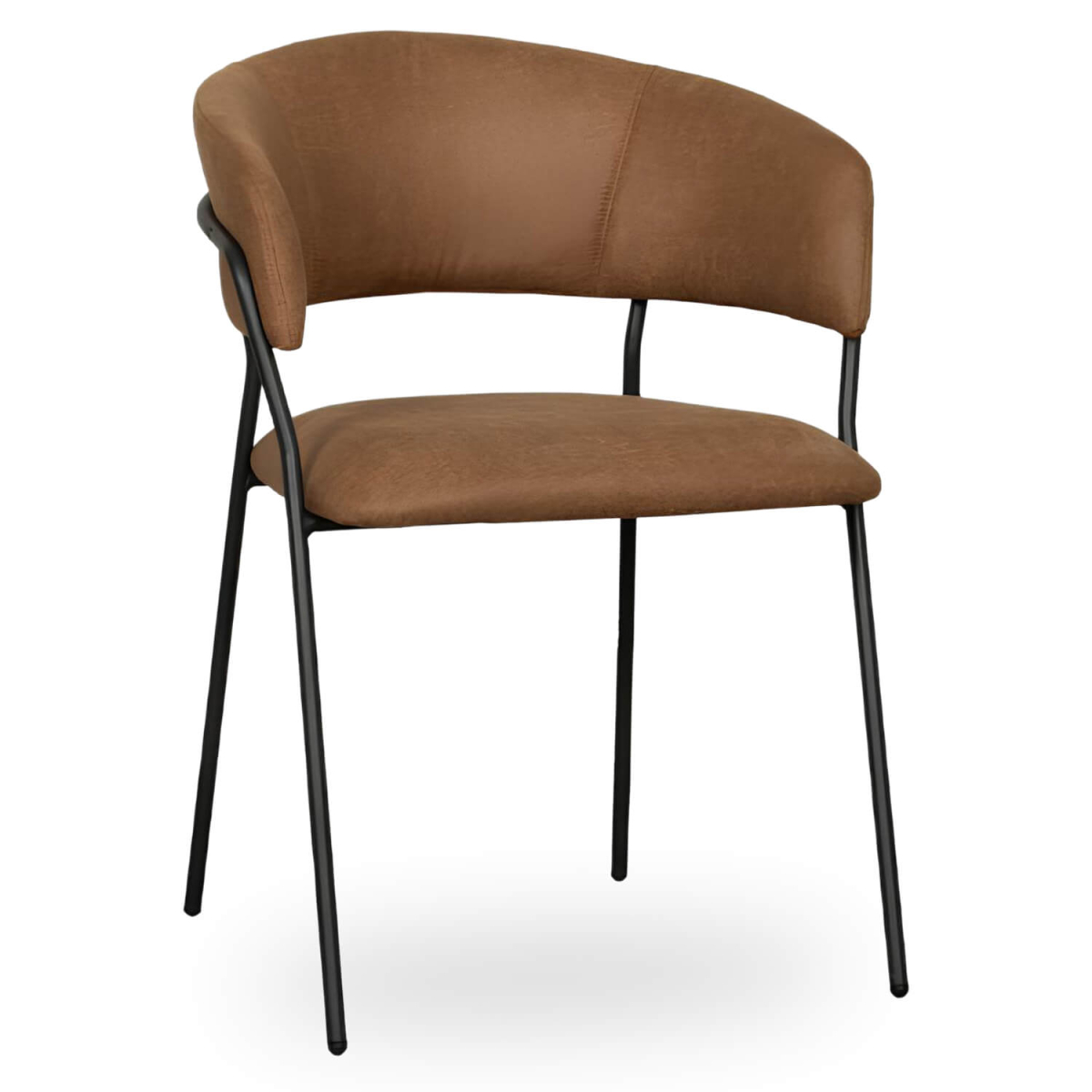 Horeca-Armstoel-LUUK-Cognac-Vintage-Microvezel