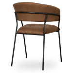 Horeca-Armstoel-LUUK-Cognac-Vintage-Microvezel-A