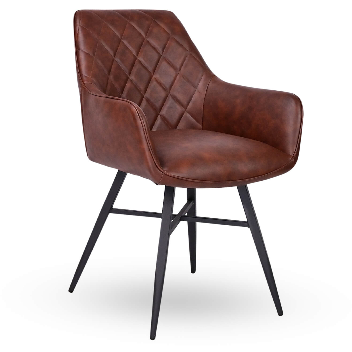 Horeca-Armstoel-LUXOR-Bruin-Kunstleer Horeca-Armstoel-LUXOR-Bruin-Kunstleer