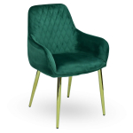 Horeca-Armstoel-LUXOR-Groen-Velvet-Fluweel