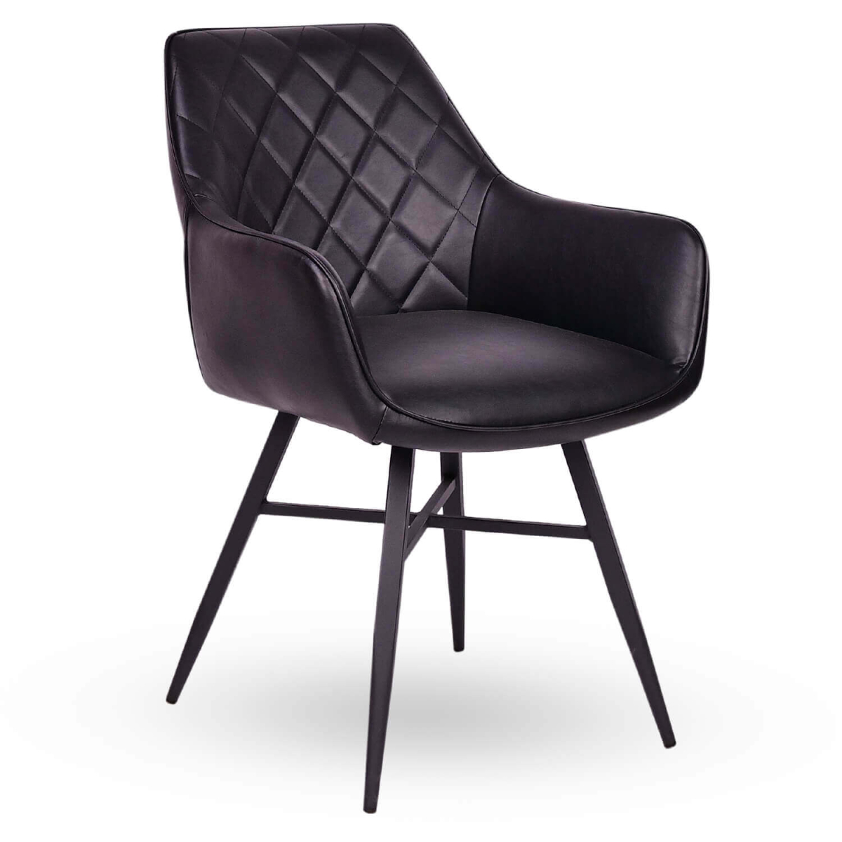 Horeca-Armstoel-LUXOR-Zwart-Kunstleer Horeca-Armstoel-LUXOR-Zwart-Kunstleer