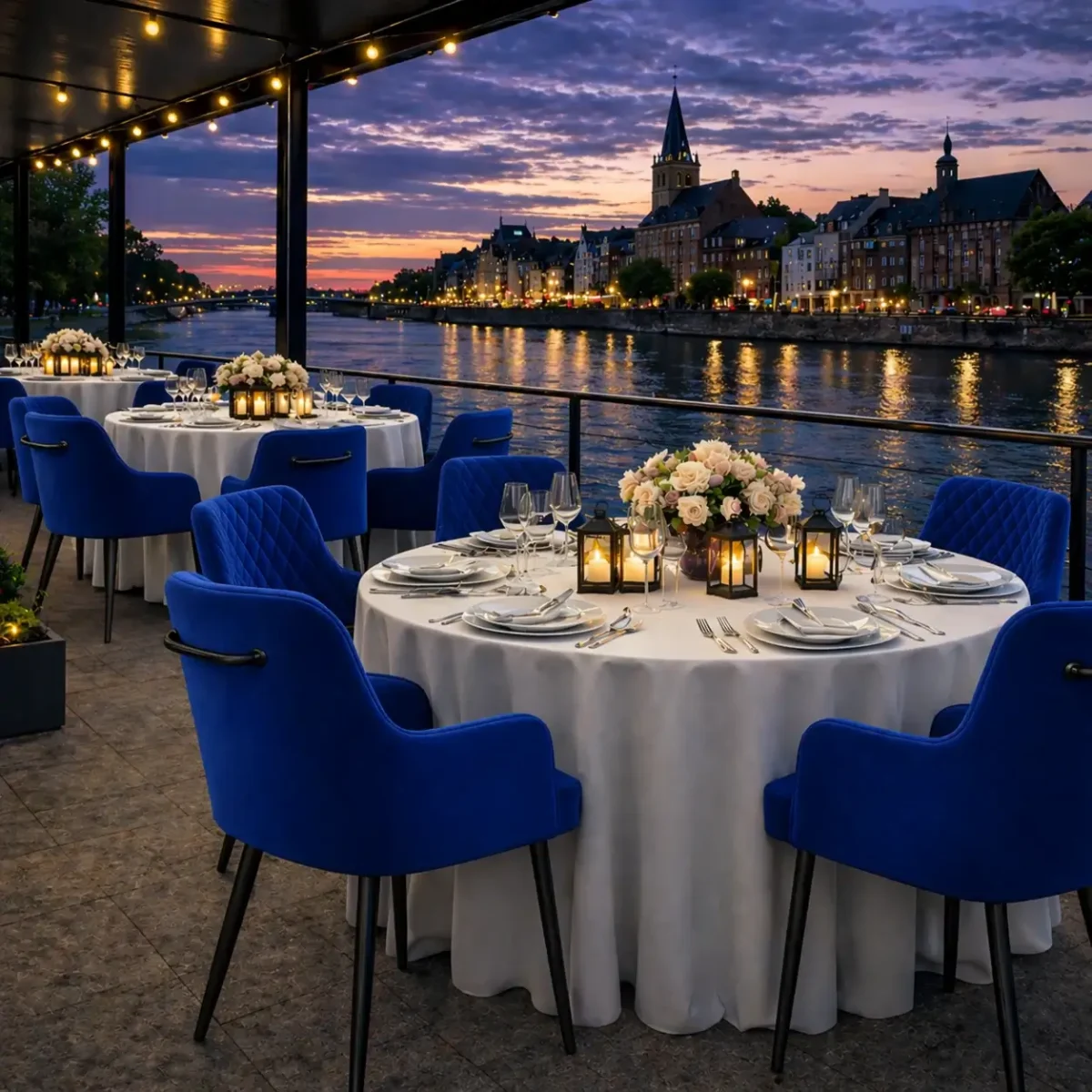Horeca-Armstoel-LUXOR-blauw-Velvet-Fluweel