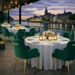 Horeca-Armstoel-LUXOR-groen-Velvet-Fluweel