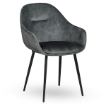 Horeca-Armstoel-OSLO-Olijf-Velvet-Fluweel