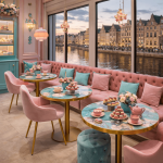 Horeca-Armstoel-OSLO-oud-roze-Velvet-Fluweel