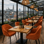 Horeca-Armstoel-OSLO-roest-Velvet-Fluweel