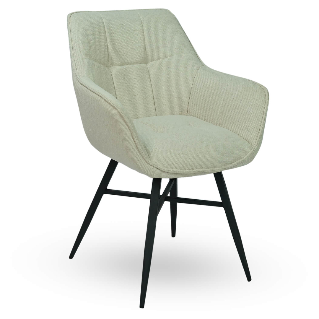 Horeca-Armstoel-ROCCA-Creme-Vintage-Stof