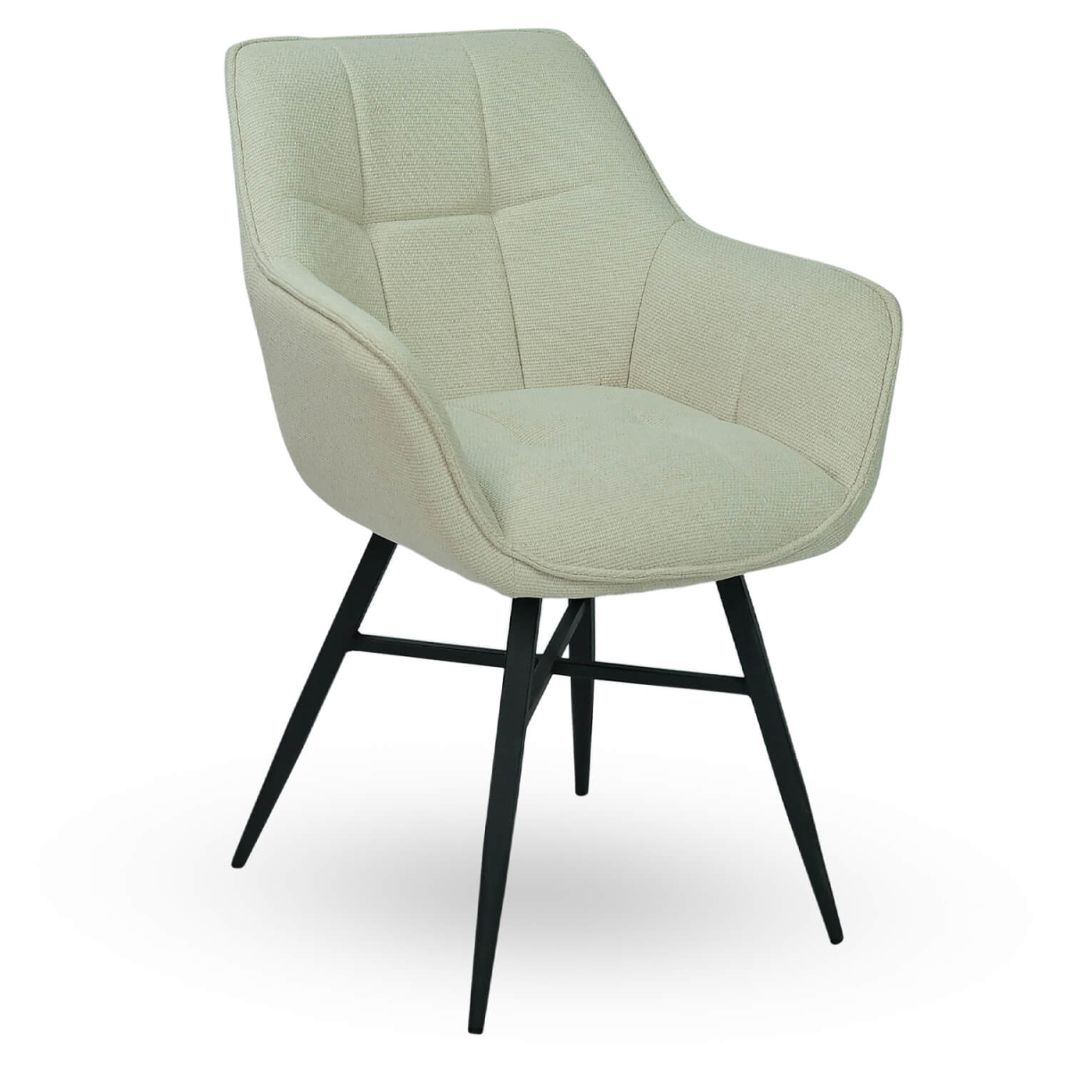 Horeca-Armstoel-ROCCA-Creme-Vintage-Stof