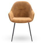 Horeca-Armstoel-TERA-Cognac-Velvet-Fluweel-V