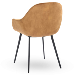 Horeca-Armstoel-TERA-Cognac-Velvet-Fluweel-ZA