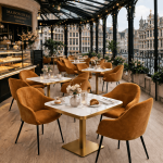 Horeca-Armstoel-TERA-cognac-Velvet-Fluweel