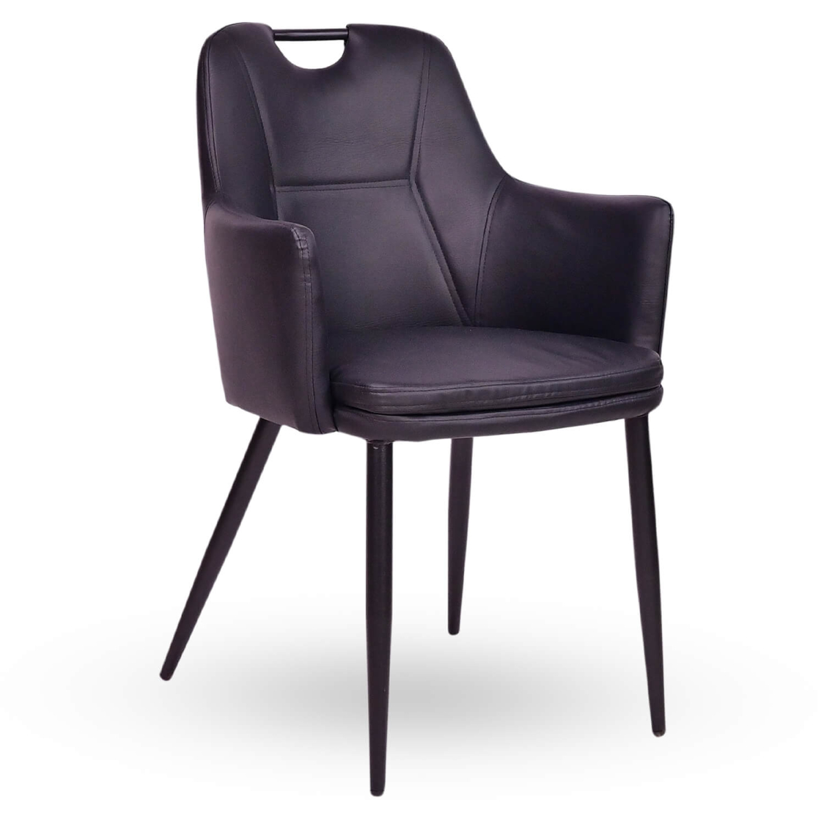 Horeca-Armstoel-VICTORIA-Zwart-Vintage-Kunstleer Horeca-Armstoel-VICTORIA-Zwart-Vintage-Kunstleer