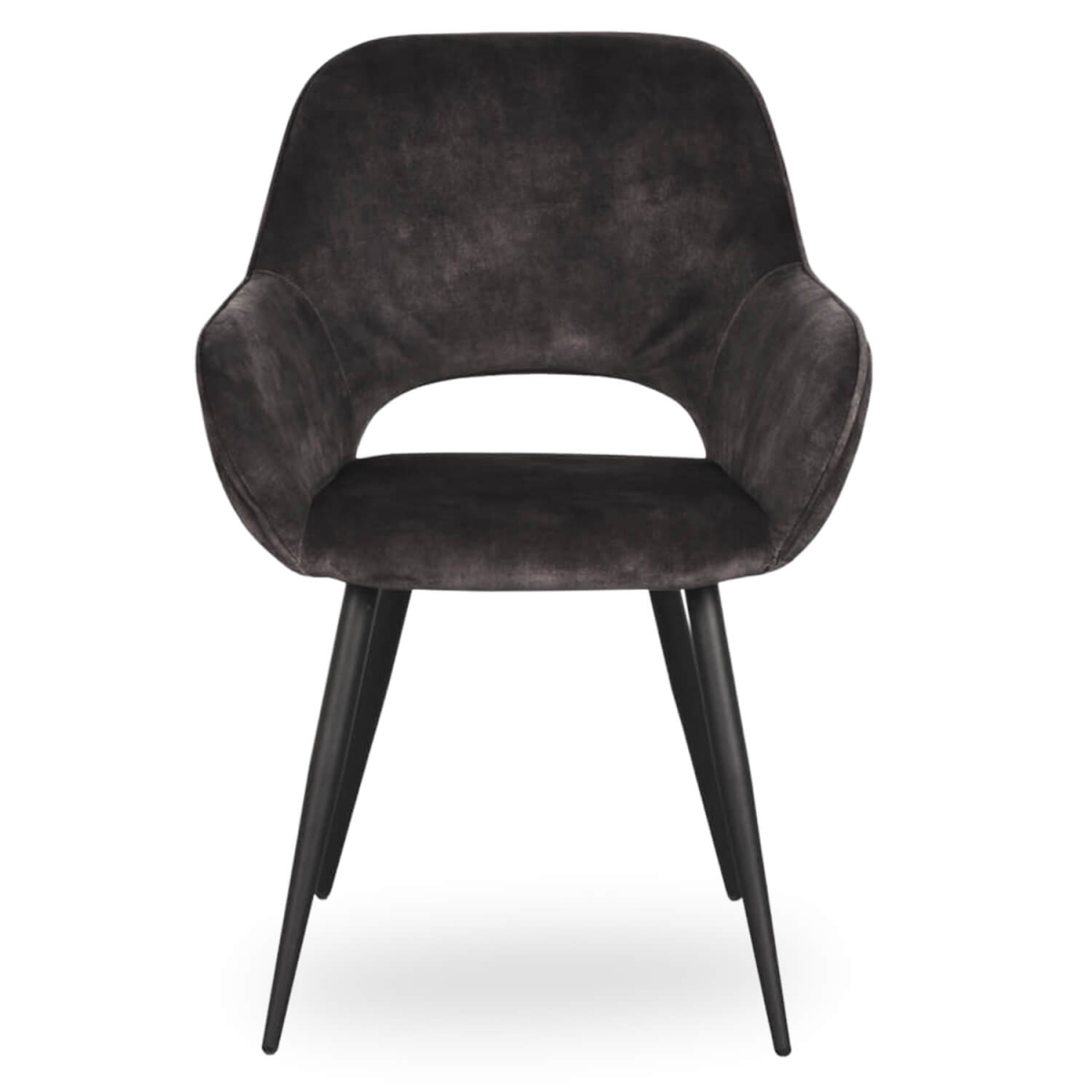 Horeca-Armstoel-Velvet-Fluwelen-Flore-Antraciet-V