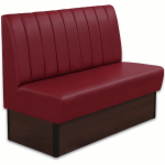 Horeca-Eetbank-SAFRAN-Bordeaux-Kunstleer-140-cm