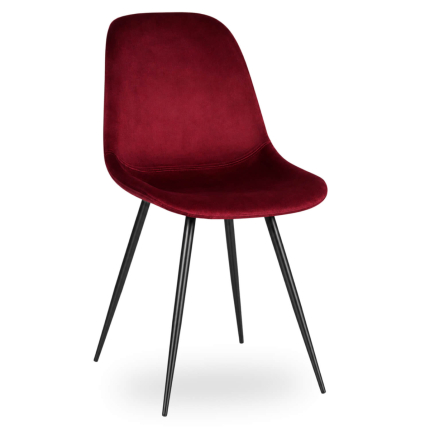 Horeca-Stoel-CARA-Bordeaux-VelvetFluweel-1200x1200