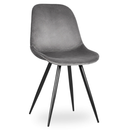 Horeca-Stoel-CARA-Grijs-VelvetFluweel