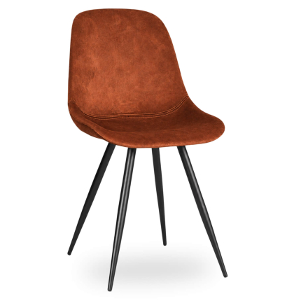 Horeca-Stoel-CARA-Roest-VelvetFluweel