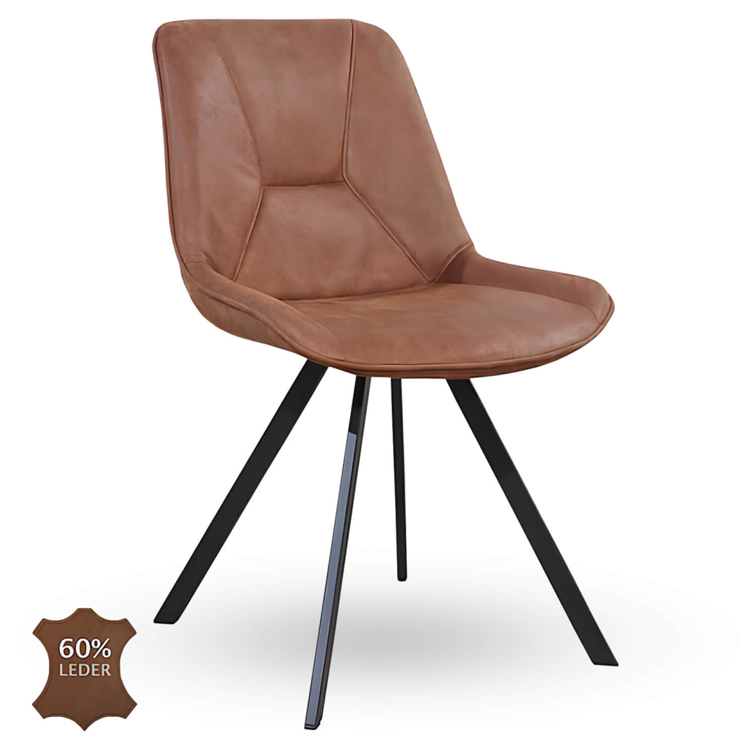 Horeca-Stoel-CARMEN-Camel-Kunstleer