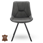 Horeca-Stoel-CARMEN-Graphite-Vintage-Kunstleer-V