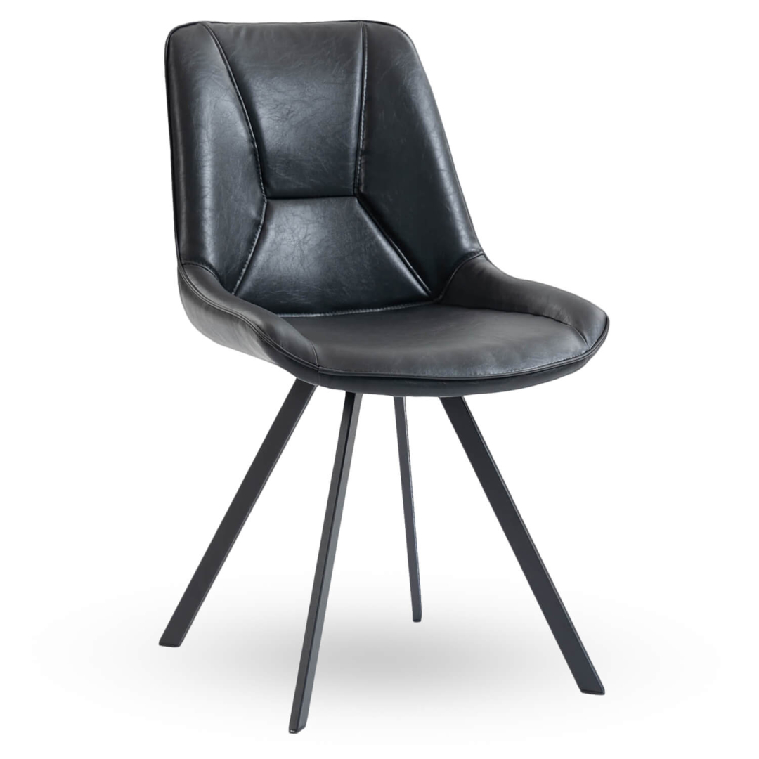 Horeca-Stoel-CARMEN-Zwart-Vintage-Kunstleer