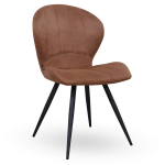 Horeca-Stoel-MAGIC Cognac-Vintage-Microvezel