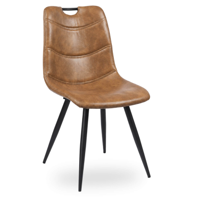 Horeca-Stoel-MARRAKESH-Cognac-Kunstleer