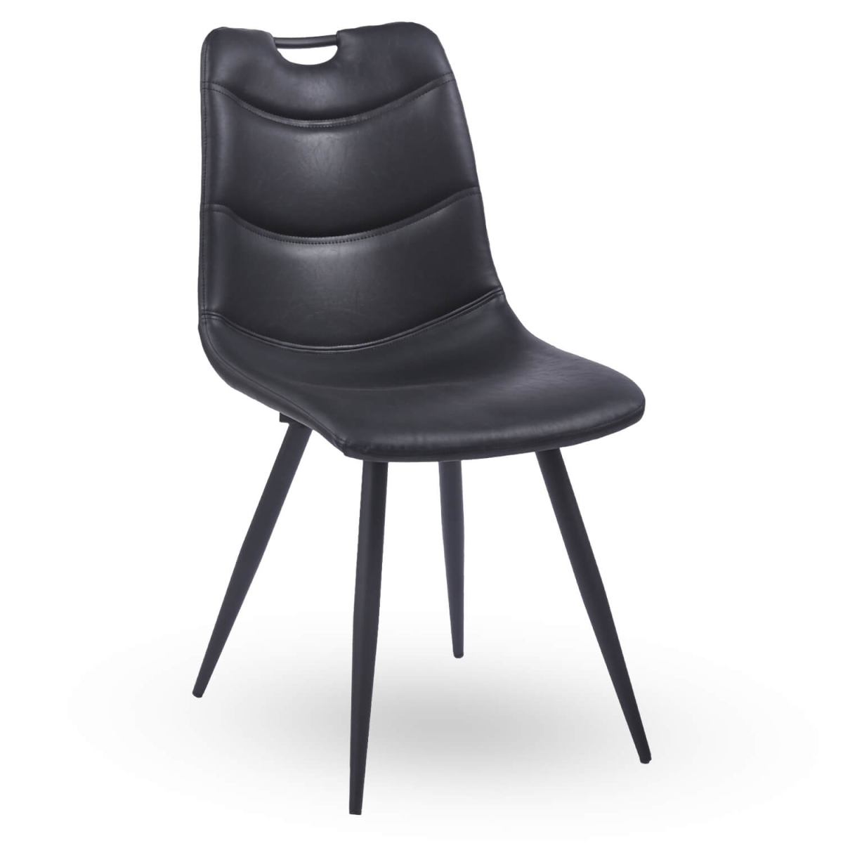 Horeca-Stoel-MARRAKESH-Zwart-Kunstleer Horeca-Stoel-MARRAKESH-Zwart-Kunstleer