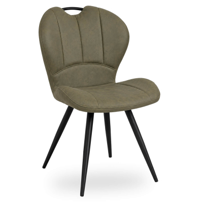 Horeca-Stoel-MIRACLE-Olijf-Microvezel