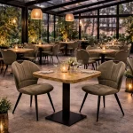 Horeca-Stoel-MIRACLE-olijf-Microvezel