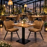 Horeca-Stoel-SPLASH-Cognac-Microvezel