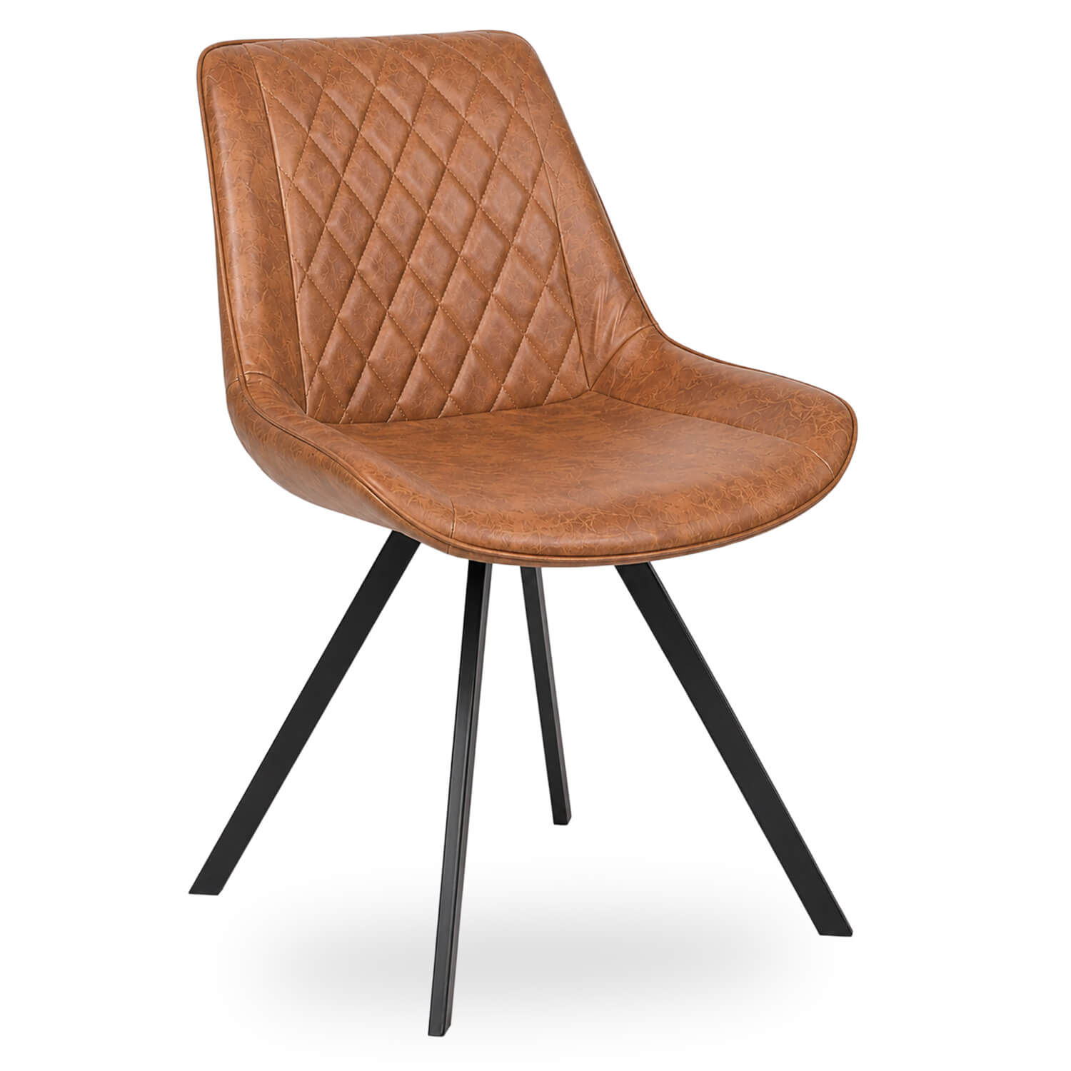 Horeca-Stoel-TES-DIAMOND-Mocca-Vintage-Kunstleer