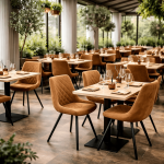 Horeca-Stoel-TES-DIAMOND-cognac-Microvezel