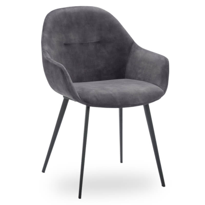 Horeca-Stoel-Velvet-Fluwelen-Tera-Antraciet