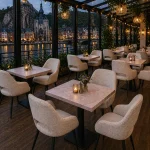 Horeca-Armstoel-FLORE-naturel-boucle