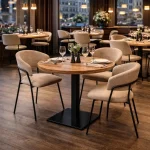 Horeca-Armstoel-LUUK-Klei-Elite-Stof