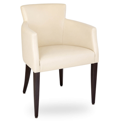 Horeca-Armstoel-OMEGA-Creme-Kunstleer