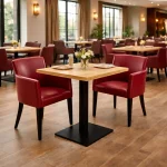 Horeca-Armstoel-OMEGA-bordeaux-kunstleer