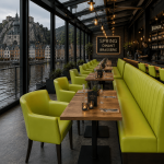 Horeca-Armstoel-OMEGA-groen-Kunstleer