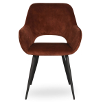 Horeca-Armstoel-Velvet-Fluwelen-Flore-Roest-V
