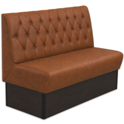 Horeca-Eetbank-CAPITON-Cognac-Microvezel-Met-Gognac-Knopen-120
