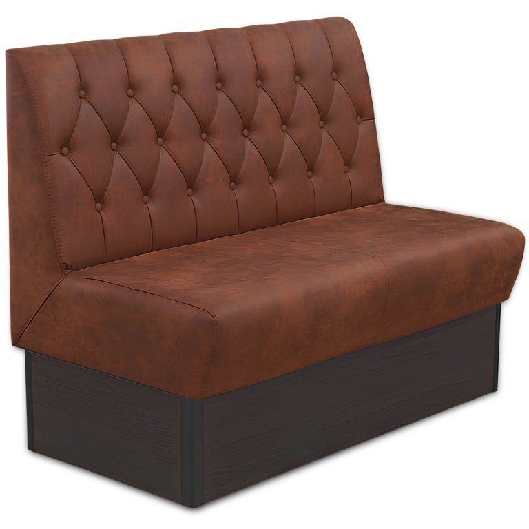 Horeca-Eetbank-CAPITON-Cognac-Microvezel-Met-Gognac-Knopen-120