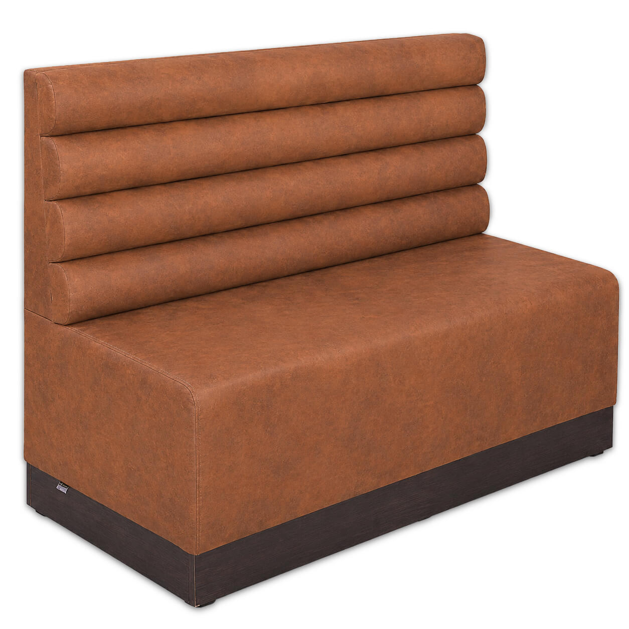 Horeca-Eetbank-IBIZA-Cognac-Microvezel-140