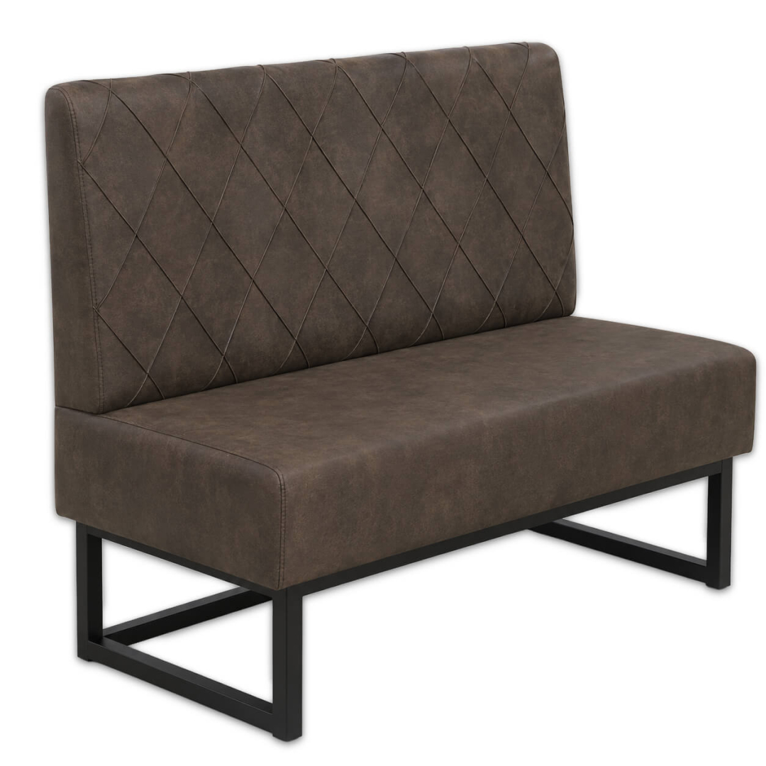 Horeca-Eetbank-TROJE-Bruin-Vintage-Microvezel-120