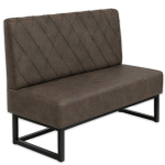 Horeca-Eetbank-TROJE-Bruin-Vintage-Microvezel-140