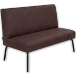 Horeca-Eetbank-Themis-Microvezel-Bruin-140-cm